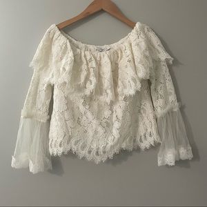 NWT ALEXIS Ivory Lace Laurena Top